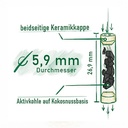 PURIZE Activated Carbon Filters 1x100, YELLOW In Glass Jar, 5.9mm-ZU9SX100Y-PURIZE_5.jpg