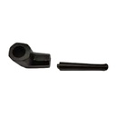 Screw pipe, dark wood, 14 cm long-WP23-Bam Bam Bhole_5.jpg