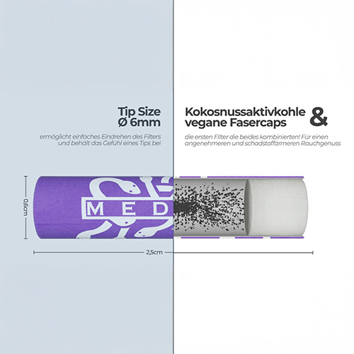 MEDUSA Activated Charcoal Filters, 6 mm Ø, VE 50, Sunset-ZUM2SUN-Medusa_3.webp