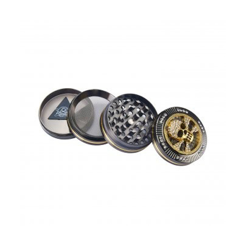 Metal Grinder, 50mmø, 4-piece, Blingbling SKULL-WN54SKUL-Champ High_2.jpg