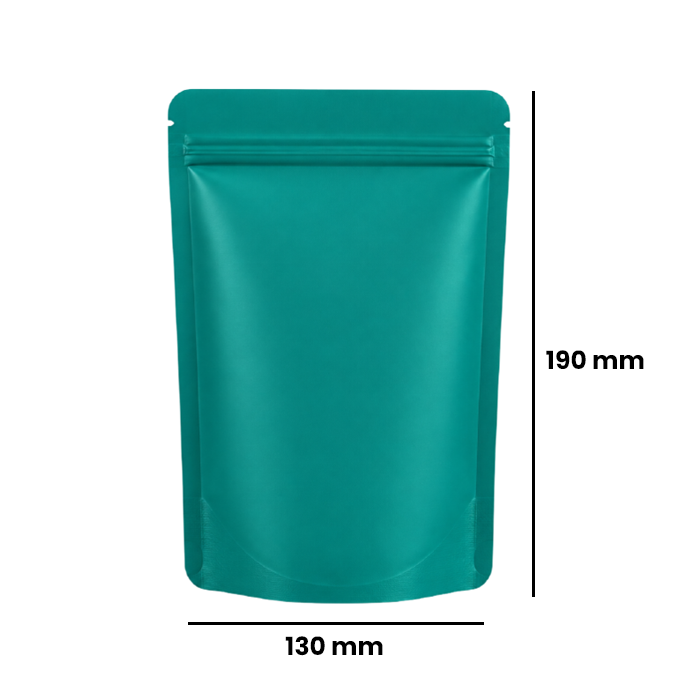 Mylar Bag 190 X 130 Mm, PU50, MATTE Green-MB190130GR-Bam Bam Bhole_2.webp