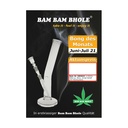 Curved Cylinder Glass Bongs, 34cm, 14.5mm-GW46LR-Bam Bam Bhole_2.jpg