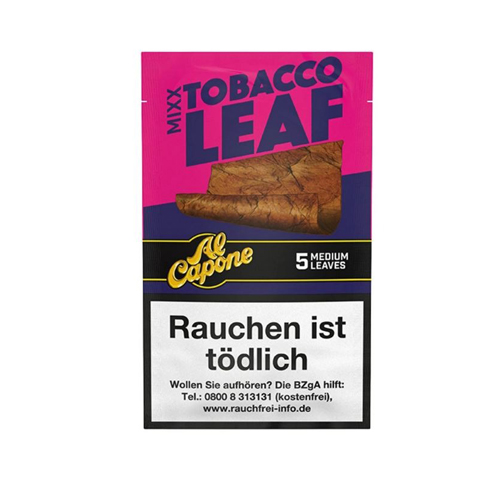Al Capone Tobacco Leaf Wraps MIXX, 10 X 5 LEAFS-ALCAMIXX-Al Capone_3.jpg