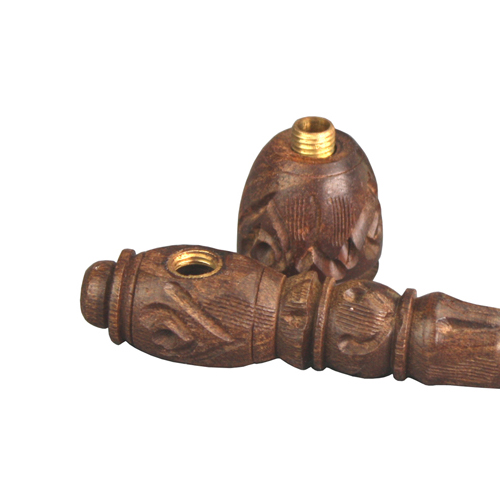 Wooden Pipe, approx. 13 Cm, Screw-on-MS10-Bam Bam Bhole_2.jpg