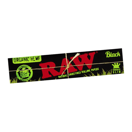 RAW Black KS Organic Hemp Slim Papers, Pack Of 50-ZI51BLOR-Raw_2.jpg