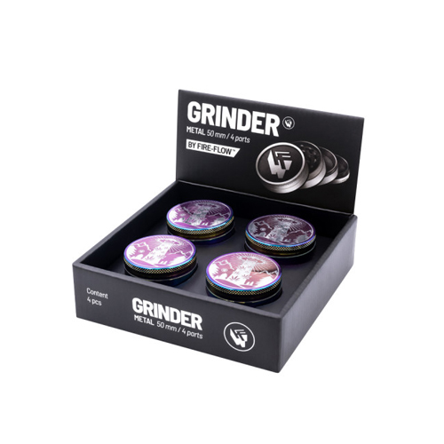 Metal Grinder ICY HOTFOIL 420 UFO, 50mmø, 4-part-WNC54HOT-Fire-Flow_2.jpg