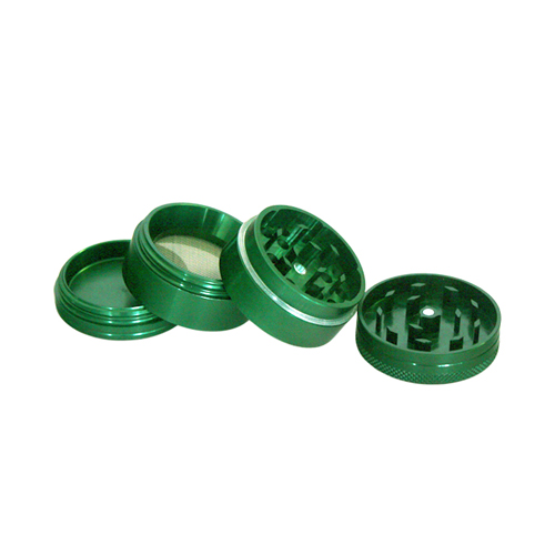 Aluminum Grinder, 4 Cm, 4 Parts, Green-WN44G-Bam Bam Bhole_2.jpg