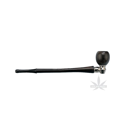 Screw pipe, metal and wood, 21 cm long-0042-Bam Bam Bhole_2.jpg