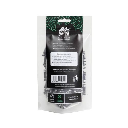 Kailar Small Size Star Paper Activated Carbon Filters, 250-pack, black, 5.9 mm Ø-ZU5STAR250-Kailar_3.jpg