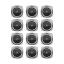 Acrylic Square Jar Black Cap 5 gm, 12 Pcs