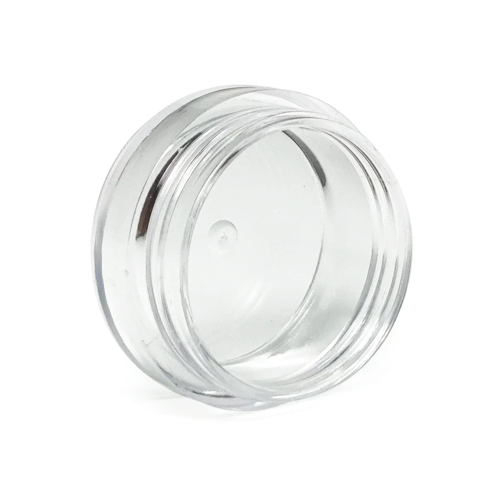 Acrylic Round Jar Transparent cap 5 gm, 12 Pcs