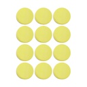Acrylic Round Jar Multicolour Cap 5 gm, 12 pcs