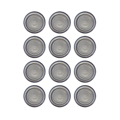 Acrylic Round Jar Black Cap 10 gm, 12 pcs