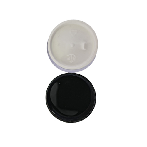 Acrylic Round Jar Black Cap 10 gm, 12 pcs