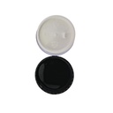 Acrylic Round Jar Black Cap 10 gm, 12 pcs