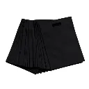 Shopping Bags, Black, 20 × 30 cm, Pack of 100-NWBAG41-Bam Bam Bhole_2.webp