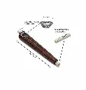 Calumet Spiritpipes® One Piece Walnut Wooden Smoking Pipe with 6 mm Activated Carbon Filter-CALONE-N-Calumet_2.webp