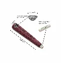 Calumet Spiritpipes® One Piece Amaranth Wooden Smoking Pipe with 6 mm Activated Carbon Filter-CALONE-A-Calumet_2.webp
