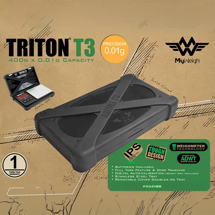 TRITON T3 Digital Scale - Myweight, 400g:0.01g-SOLO91-My Weigh_4.webp