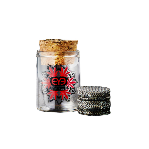 [AMATUBOX16] AMAZED Steel Screens In Glass Jar, 20 X 25 Pieces, 16.5 mm Ø