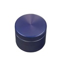 Aluminum Grinder BLUE, 50 mm Ø, 4-piece With Sieve, CNC*