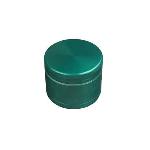 [WN54G] Aluminum Grinder GREEN, 50 mm Ø, 4-piece With Sieve, CNC*