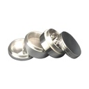 Aluminium-Schleifmaschine, 40 mm Ø, 4-teilig mit Sieb