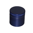 Aluminum Grinder, 40 mm Ø, 4 Parts, Blue