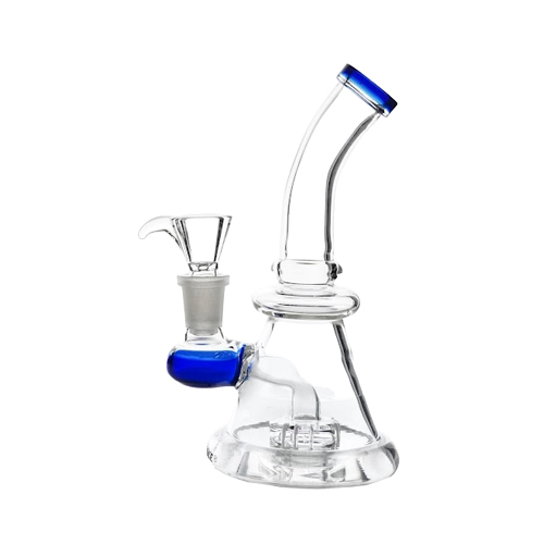 Blaue konische Wasserpfeife, 15cm