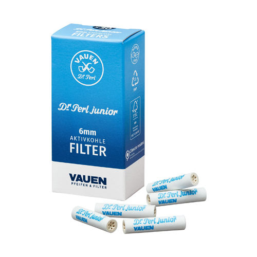 [ZU8S] Dr. Perl Junior Aktivkohlefilter, 6mmØ, 1x30 Stk.