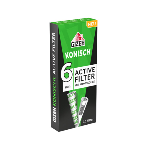 GIZEH Aktivfilter Konisch, VE 20, je 10 Stück