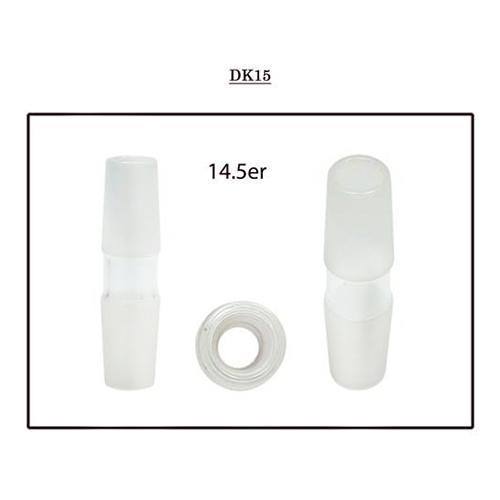 GLASS Double Coupling - Top & Bottom 14.5mm