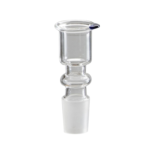 GLAS Steckkopf, Zylinder, 18.8er Schliff