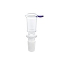 GLASS Plug-in Head, Cylinder, Deep, 18.8 Ground Joint