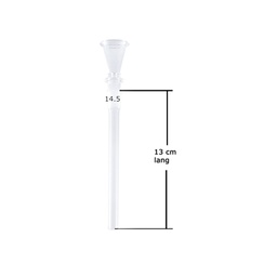 [ES130T] GLASS Downstem 13cm, 14.5 cm Funnel