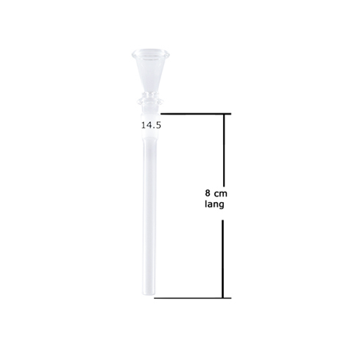 GLASS Downstem 8cm, 14.5 cm Funnel