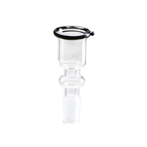 GLAS-Steckkopf-14.5er-Zylinder-klein-schwar. Rand