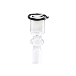 [EK4KS] GLASS Plug-in Head, 14.5 cm Cylinder, Small, Black Rim Edge