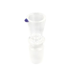 [EK18PK] GLASS Plug Head, 18.8 Cm, Smooth, Hole 2-3 mm