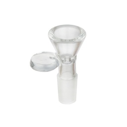 [EK18RG] GLASS Plug Head, 18.8 Cm, Smooth, Hole 2-3 mm