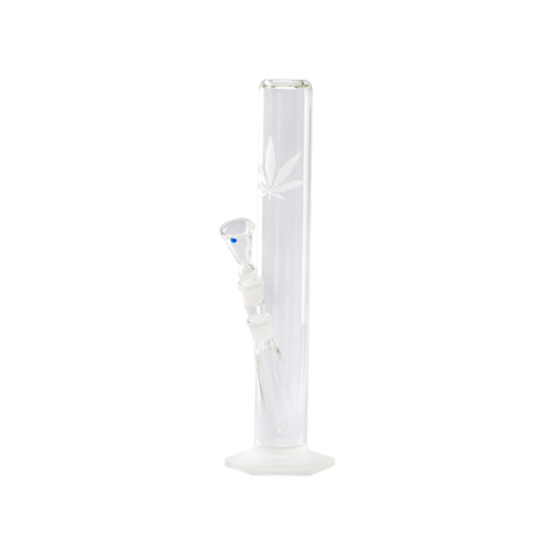 GLASBONG-18.8er-39cm, sandgestrahlt-Blatt