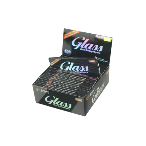 [ZI72] Glass Clear KS Rolling Papers, 24 Packs/box