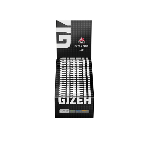 [ZI4BEF] Gizeh Black Extra Fine (white) Regular Size, VE20