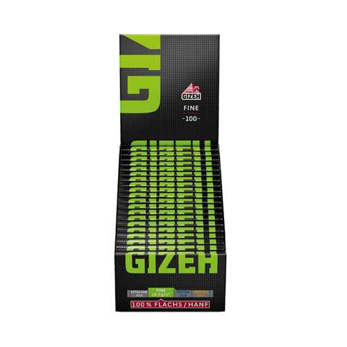 [ZI4BF] Gizeh Schwarz Fine (grün) Regular Size, VE20 Heftche