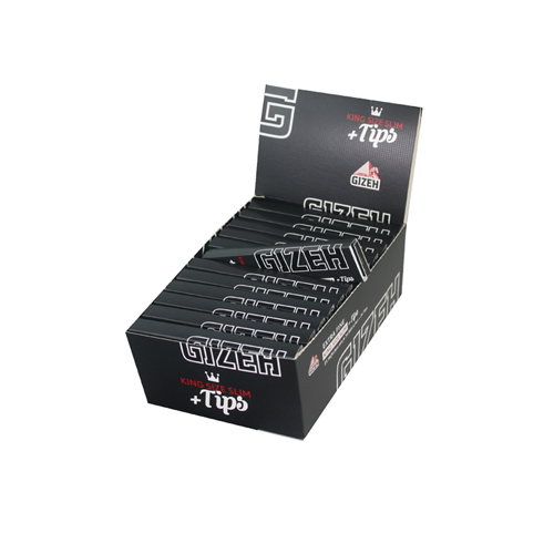 Gizeh King Size Slim With Tips, Pack Of 26