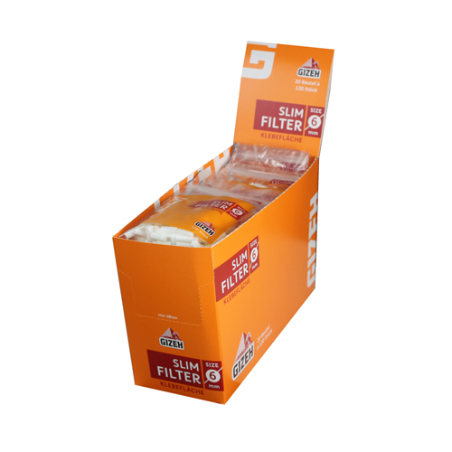 [ZI4FIL] Gizeh Slim Filter 6mmØ, 20 Beutel á 120 Filter