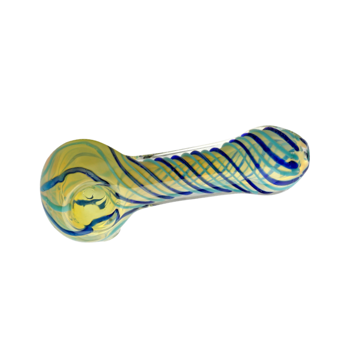 Glas Handpfeife, SPIRAL HAND PIPE, 10 cm