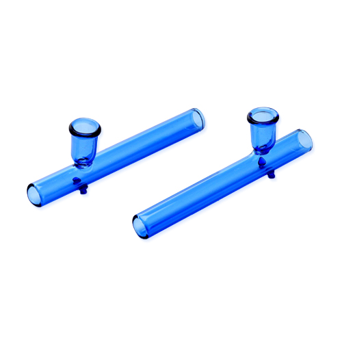 Glass Kawumm, Blue Shotgun Pipe, 9mm Ø, 10cm
