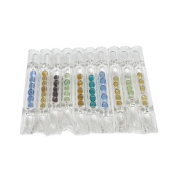 [SSC10206] Glass One-hitter, Crystal, VE10 Mouthpieces, 9cm