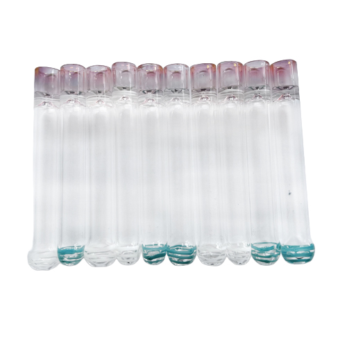 Glass One-hitter, Solid Cigarette Pipe, 9.5 Cm, Pack Of 10